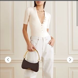 Jacquemus' 'Yauco' bodysuit sz 34 off white ivory NEW